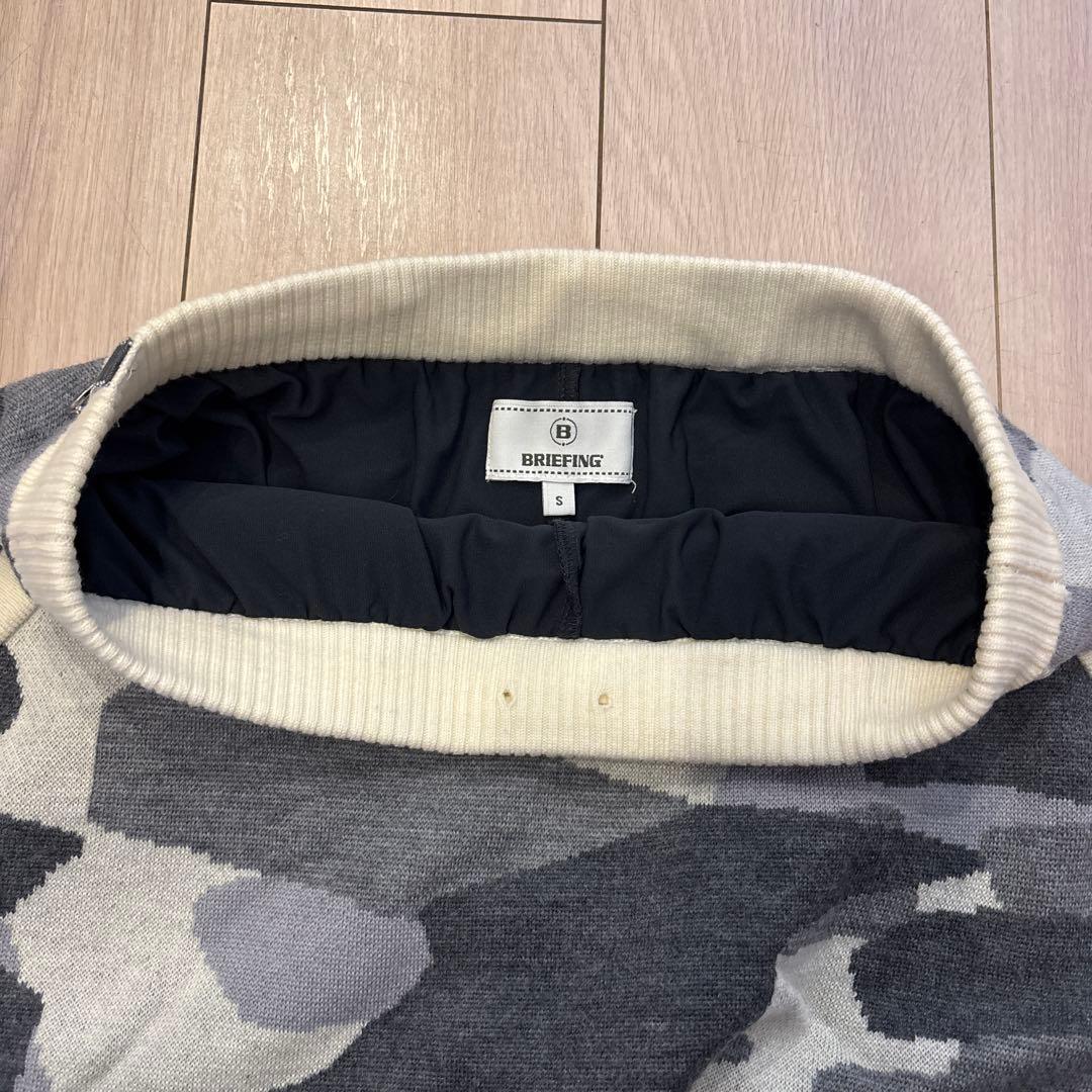 BRIEFING グレー系　ニットスカート BRG223W44 Sサイズ