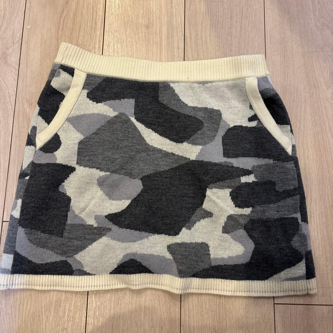 BRIEFING グレー系　ニットスカート BRG223W44 Sサイズ