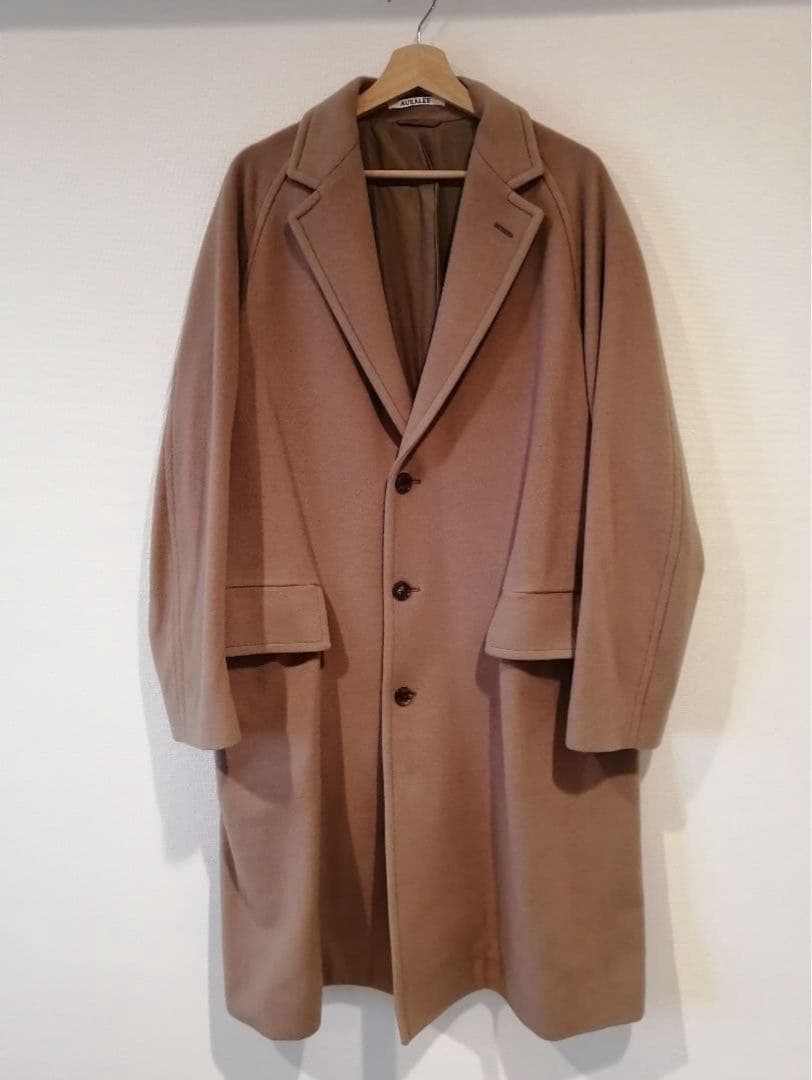 AURALEE ウール カシミア チェスター コート