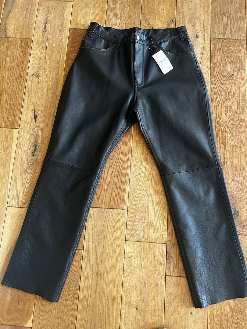 ジャーナルスタンダードブラックレザーパンツ XL