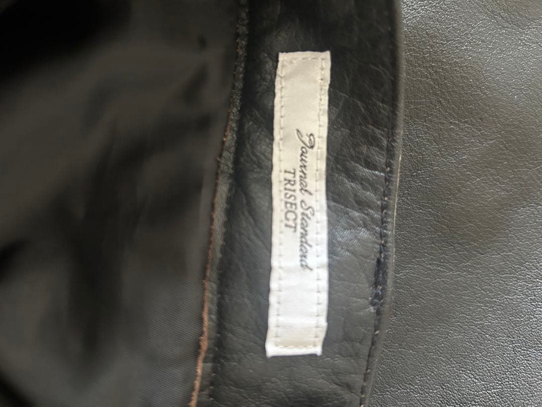 ジャーナルスタンダードブラックレザーパンツ XL