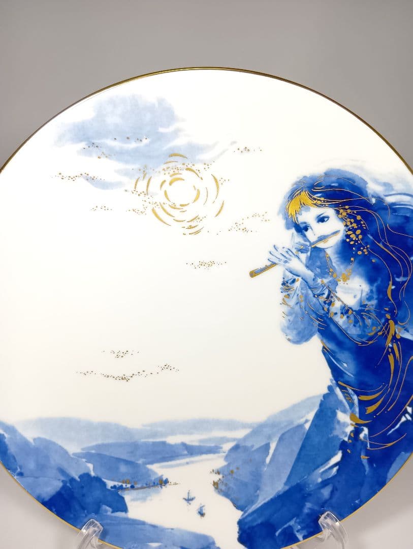 マイセン イヤープレート 2001年 ローレライ 美品 飾り皿 皿 オブジェ