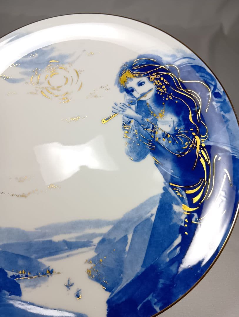 マイセン イヤープレート 2001年 ローレライ 美品 飾り皿 皿 オブジェ