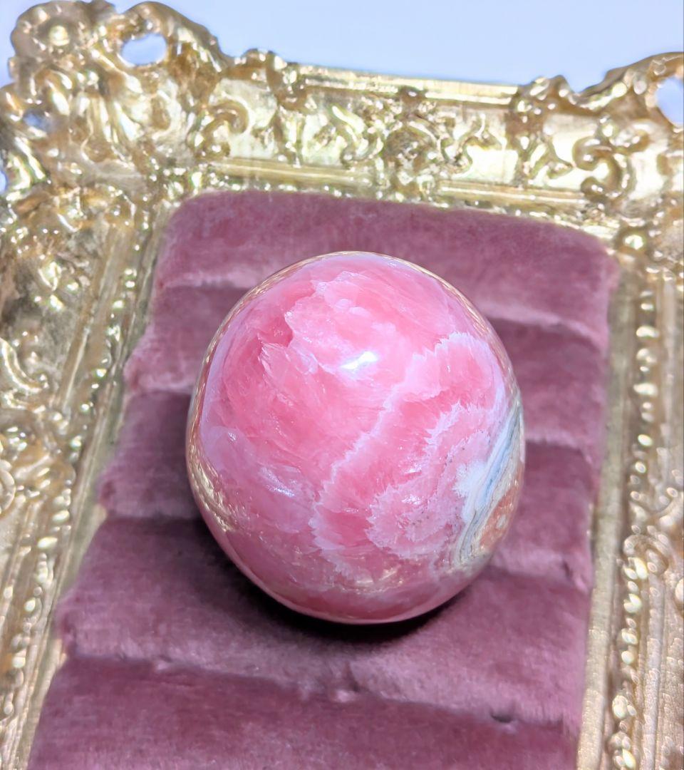 よ*み様 【インカローズ】 ロードクロサイト エッグ アルゼンチン産 卵型 天然