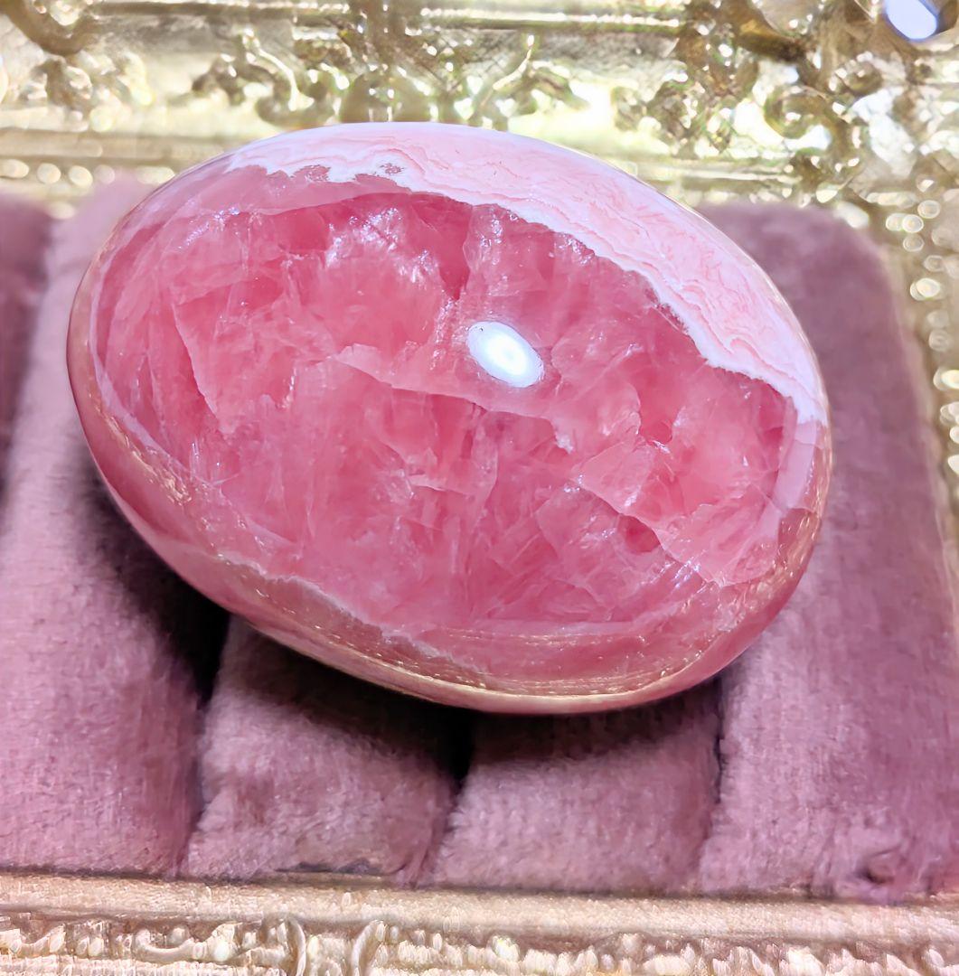 よ*み様 【インカローズ】 ロードクロサイト エッグ アルゼンチン産 卵型 天然