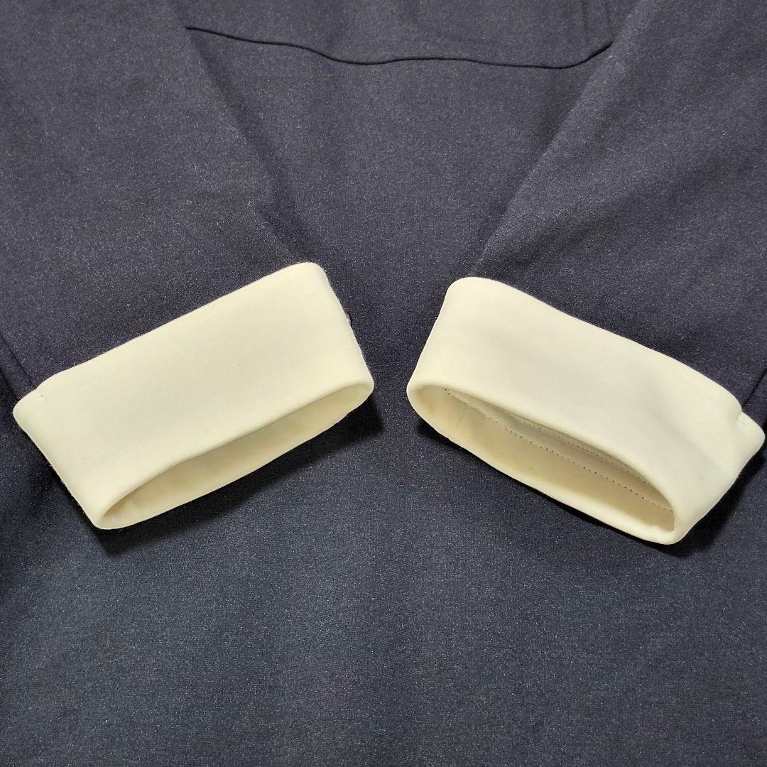 美品☆クミキョク　ワンピース　セレモニー　卒服　レトロ　リボン　170　ネイビー