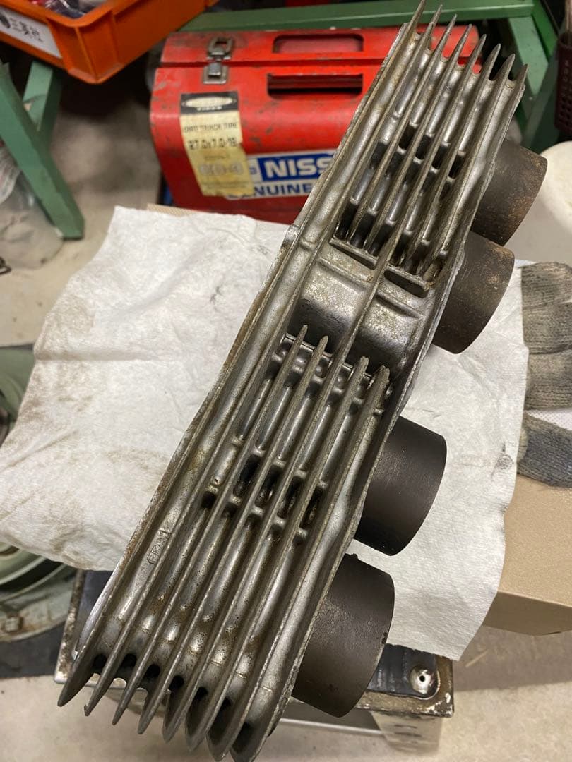 CB400Fシリンダーブロック408ccピストン4個セット