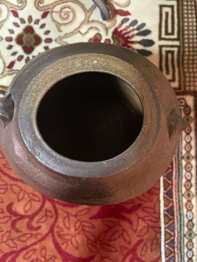 備前焼　壺　藤原雄作