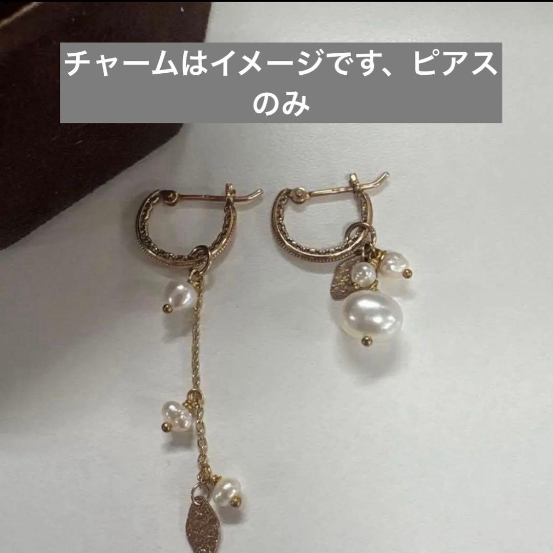 新品未使用　agete アガット K10フープピアス　ゴールド　証明書付き