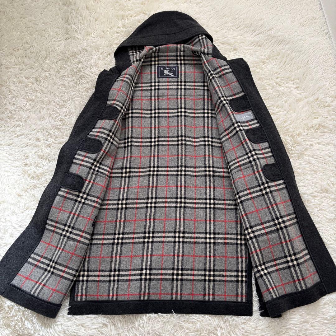 BURBERRY バーバリー ノバチェック ウール×カシミヤ ダッフルコート
