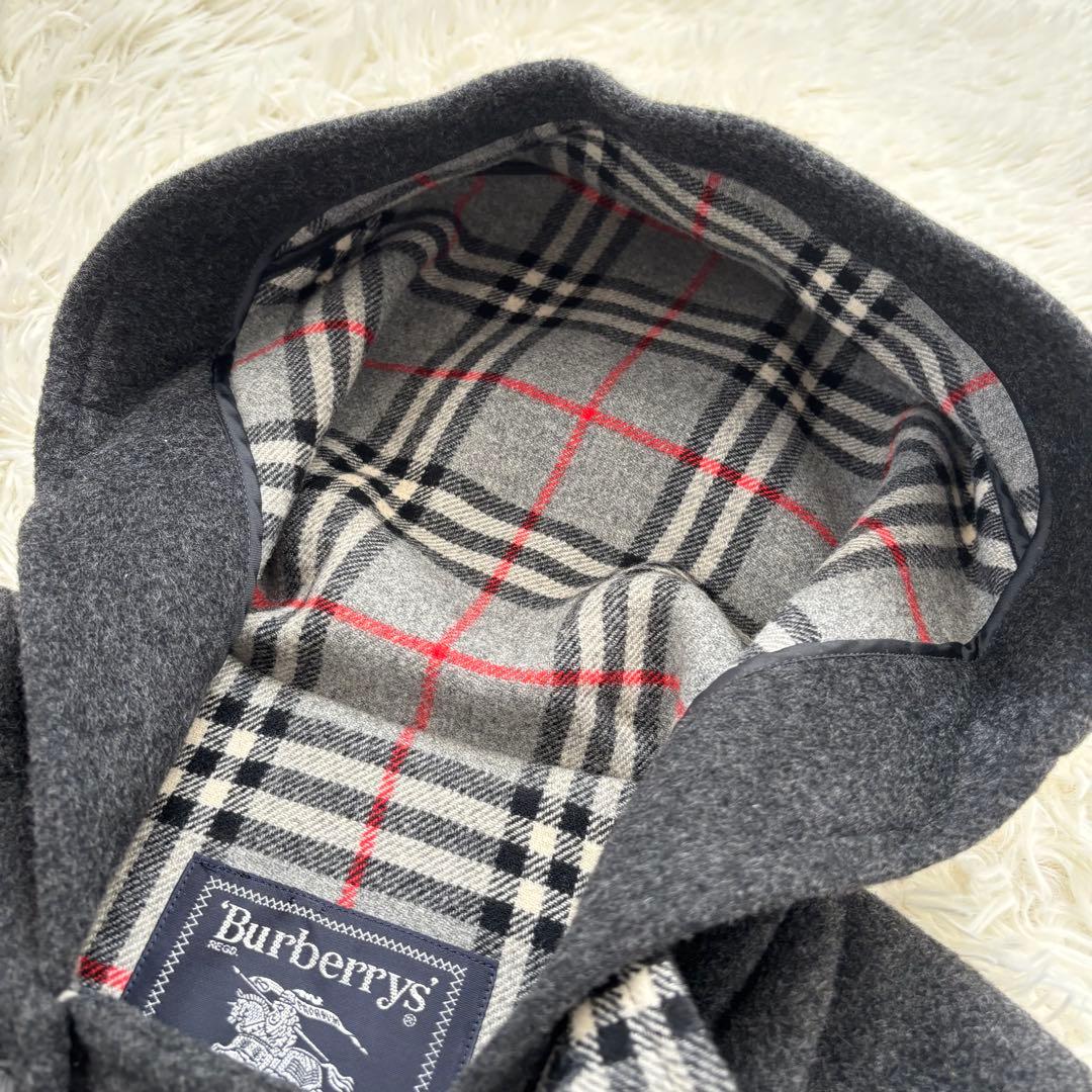 BURBERRY バーバリー ノバチェック ウール×カシミヤ ダッフルコート
