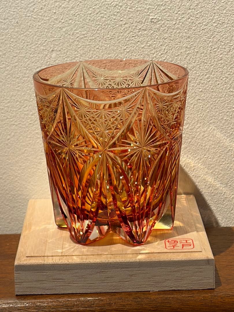 KAGAMI 江戸切子　根本達也作　ロックグラス