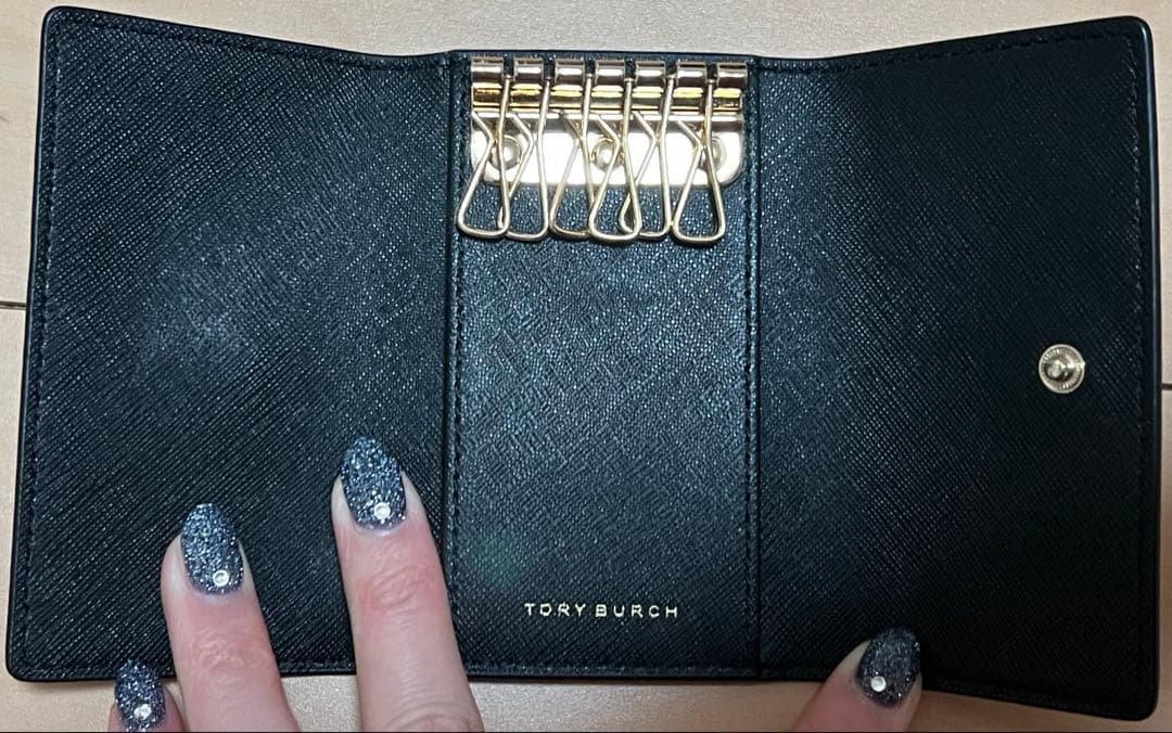 レア完売品【未使用品】トリーバーチ エマーソン 6連キーケース ブラック