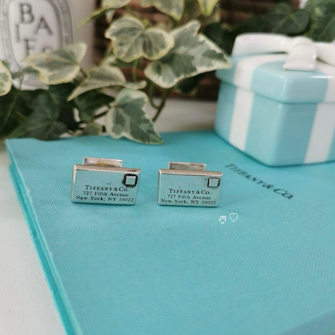ティファニー　レターモチーフ　エンベロープカフス　カフリンクス　スーツ　メンズ