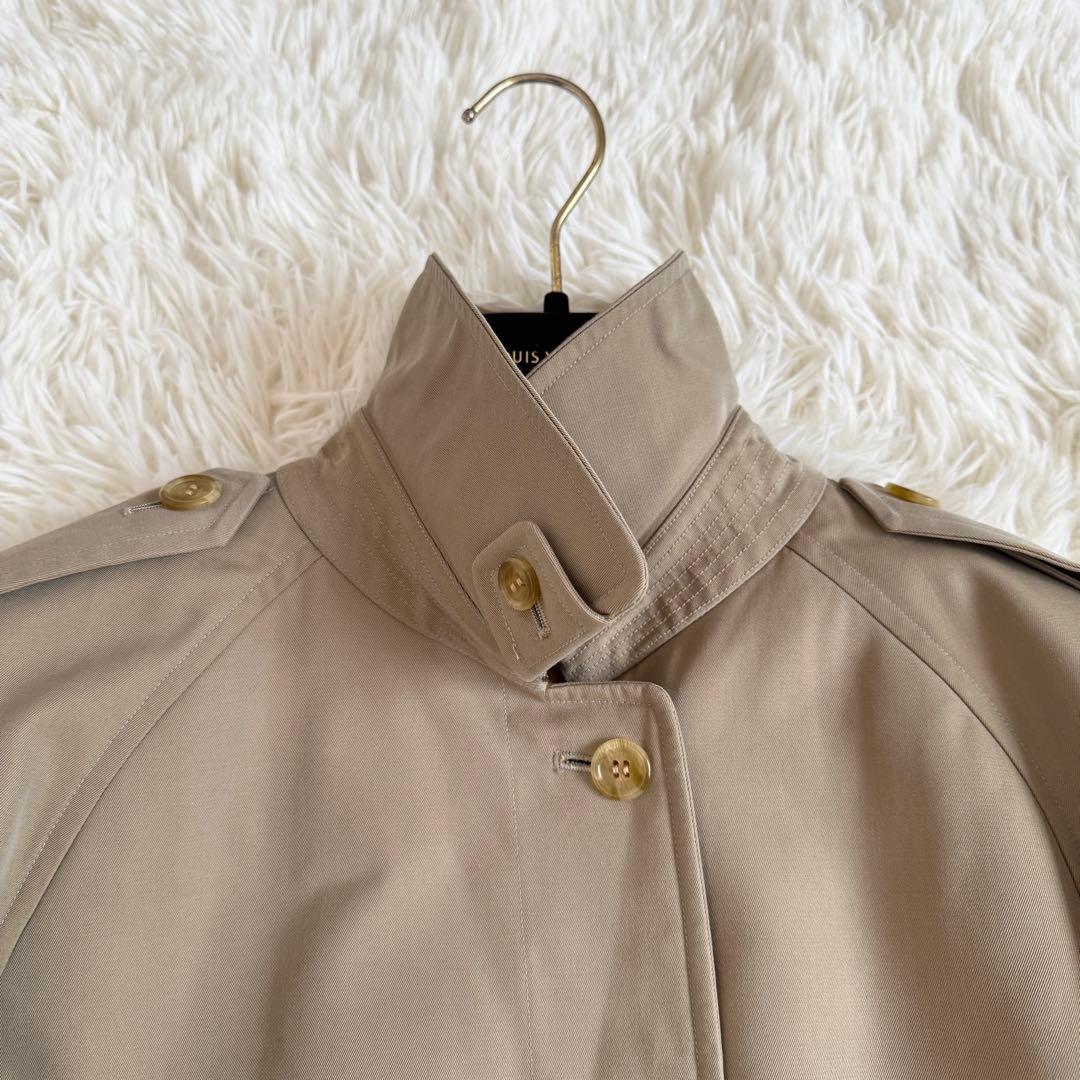 美品　バーバリリーズ　ステンカラーコート　2way　ノバチェック　L　ベージュ