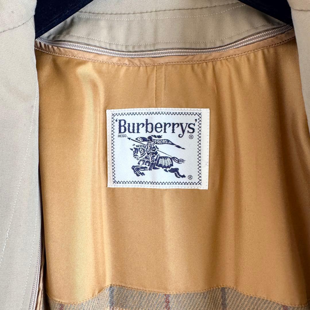 美品　バーバリリーズ　ステンカラーコート　2way　ノバチェック　L　ベージュ