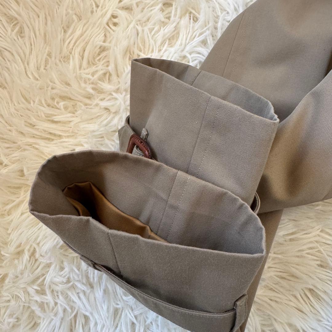 美品　バーバリリーズ　ステンカラーコート　2way　ノバチェック　L　ベージュ