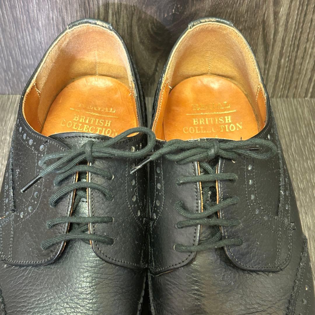 希少 英国製 リーガル ブリティッシュコレクション ウィングチップ 革靴 UK6