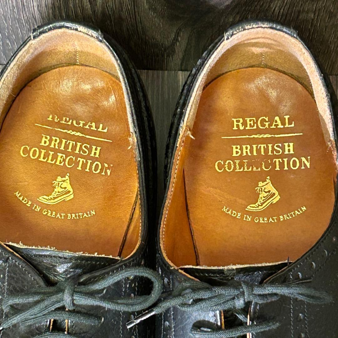 希少 英国製 リーガル ブリティッシュコレクション ウィングチップ 革靴 UK6