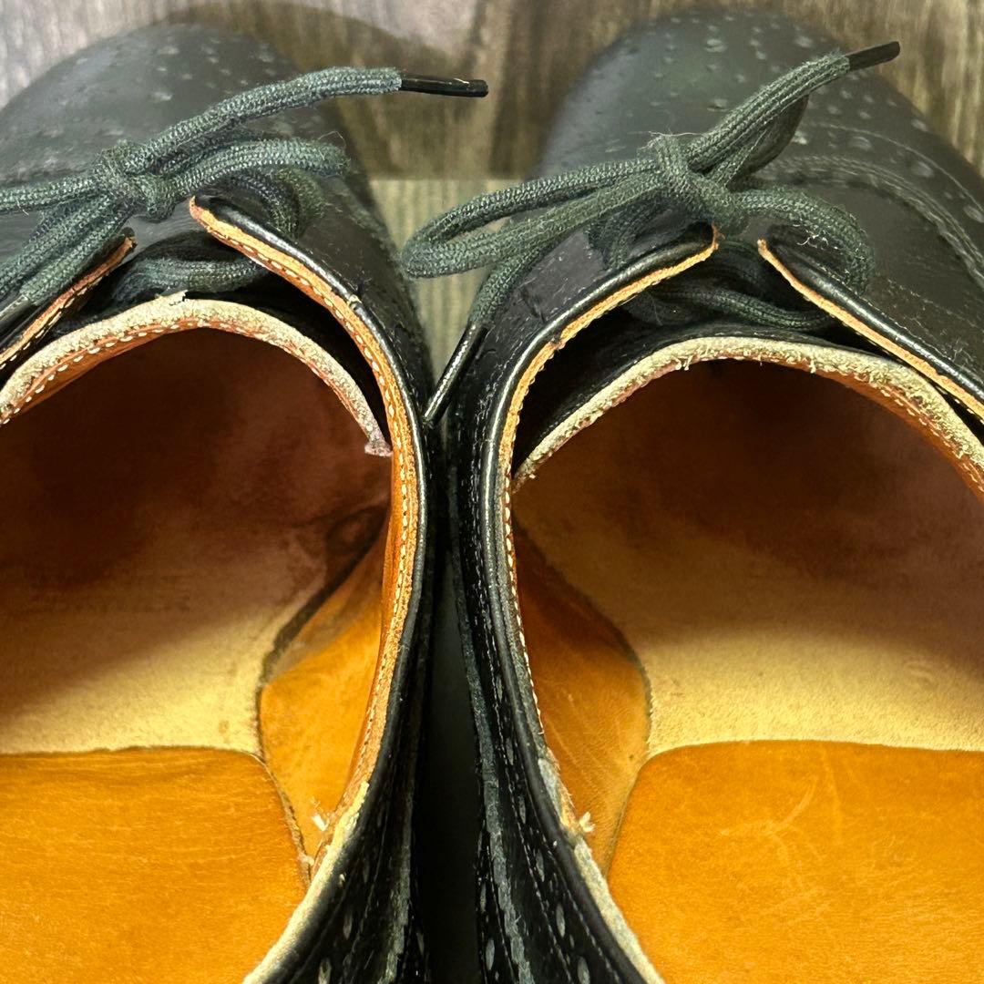 希少 英国製 リーガル ブリティッシュコレクション ウィングチップ 革靴 UK6