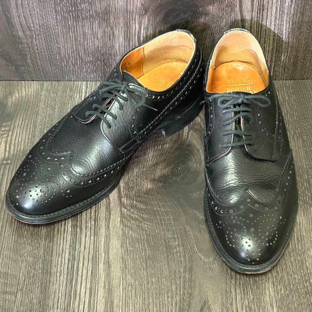 希少 英国製 リーガル ブリティッシュコレクション ウィングチップ 革靴 UK6
