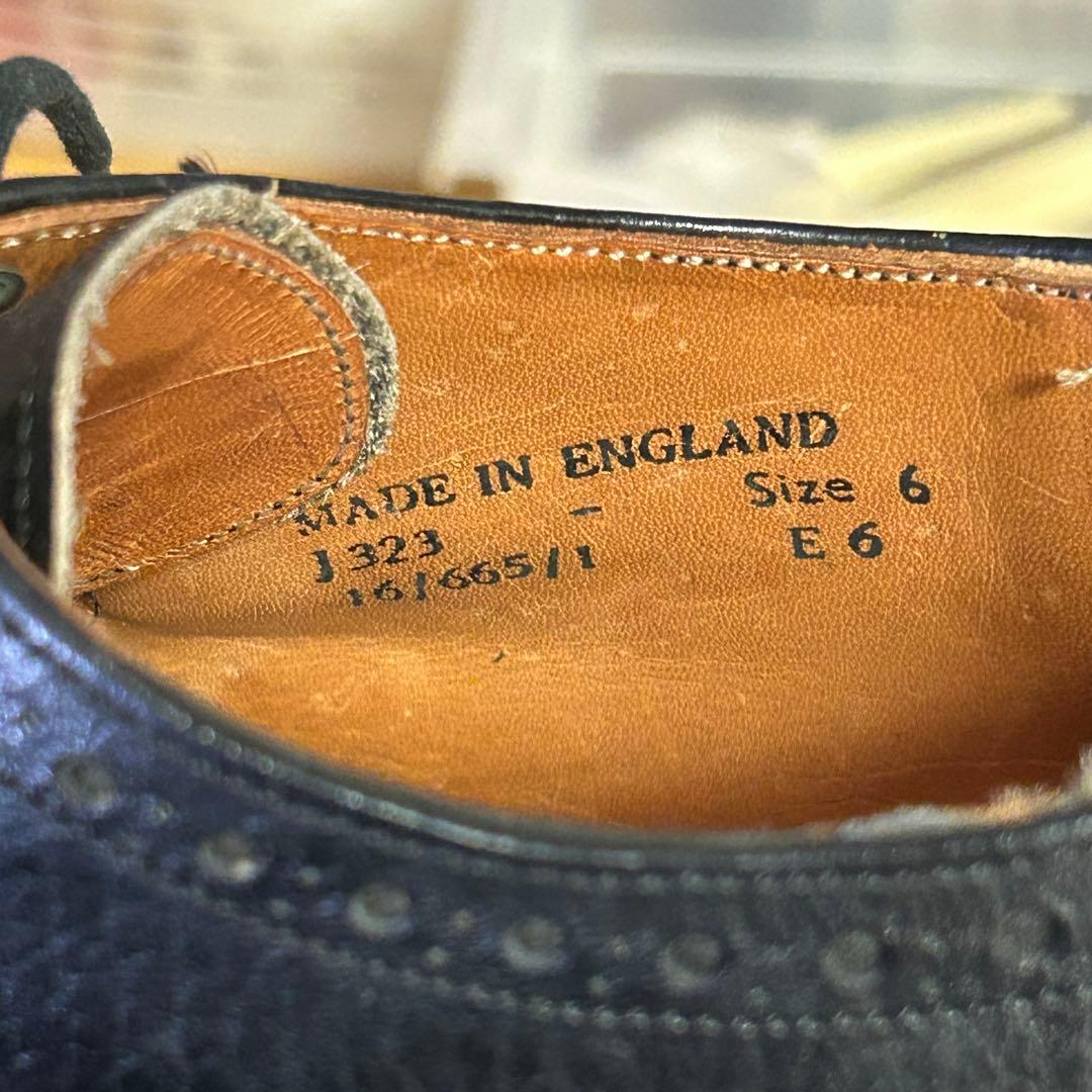 希少 英国製 リーガル ブリティッシュコレクション ウィングチップ 革靴 UK6