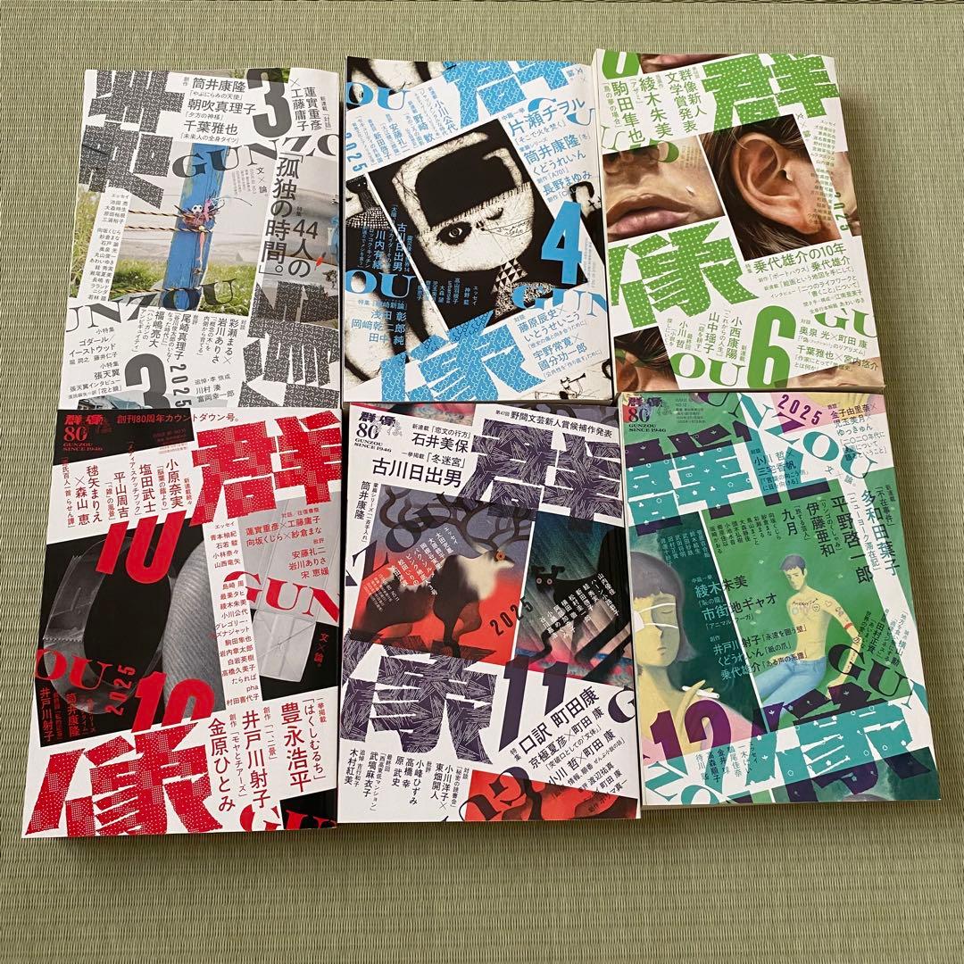 文芸誌4社24冊まとめ売り