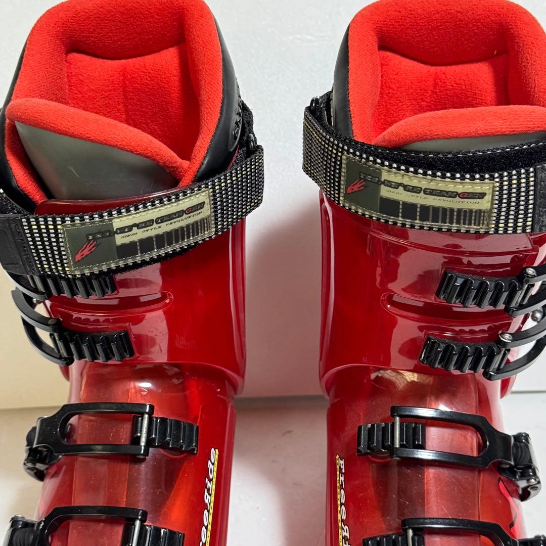 297mm 25cmゲン ファクトリー スキー用ブーツ 赤色レッド初心者格安