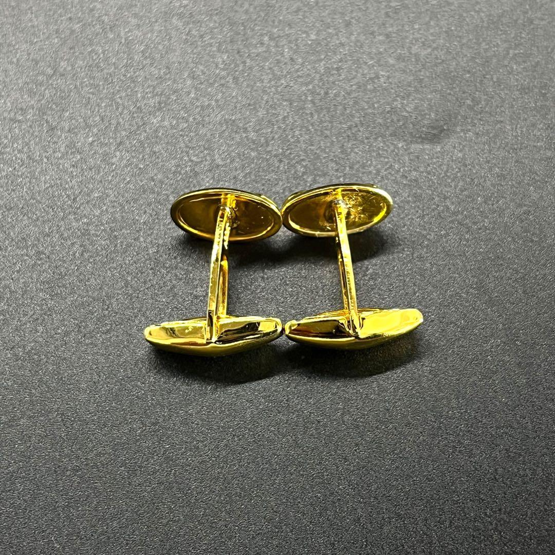 GUCCI グッチ ゴールド系ネクタイピン&カフス セット ケース付き