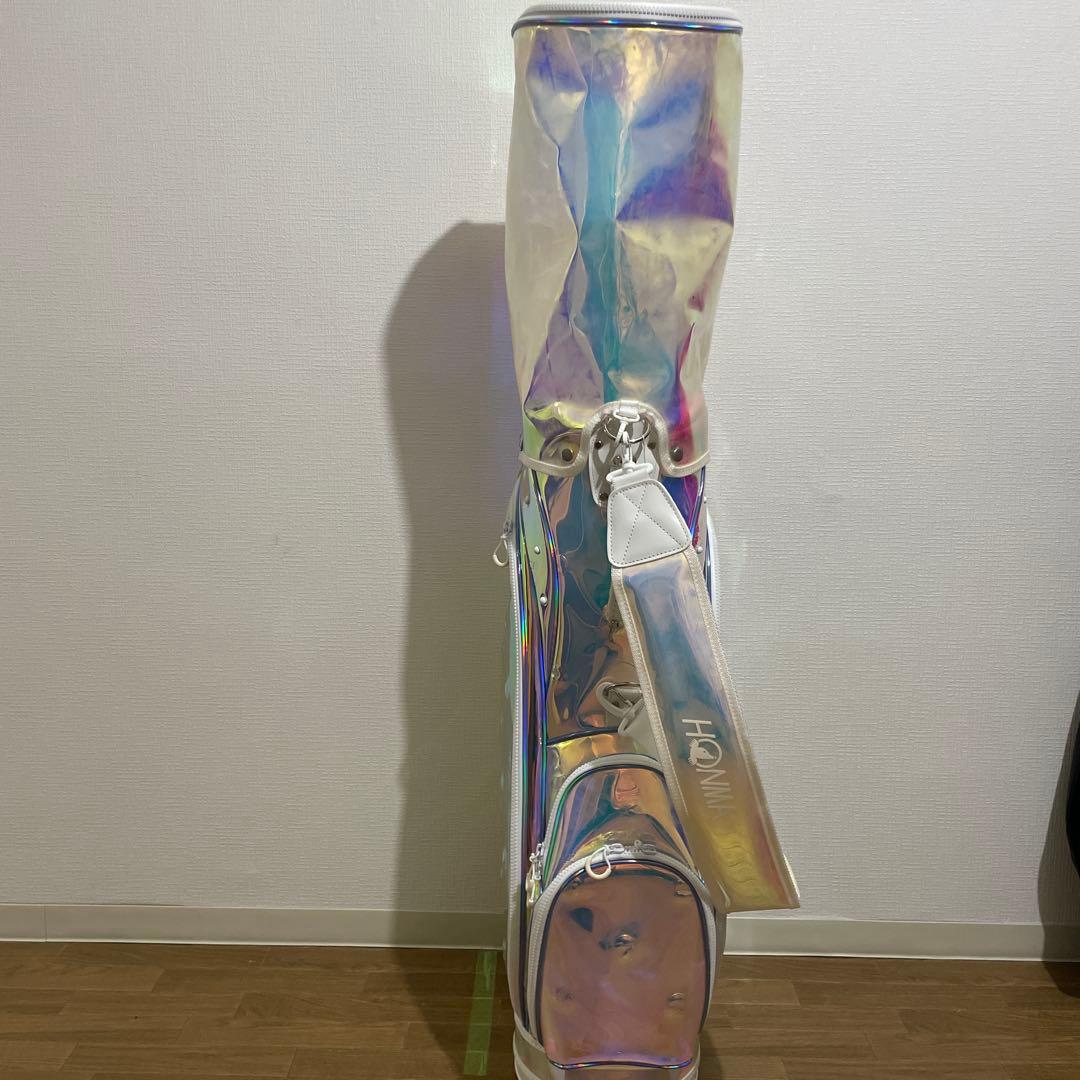 ホンマ キャディーバッグ　9型オーロラ ホワイト CB12060 スケルトン