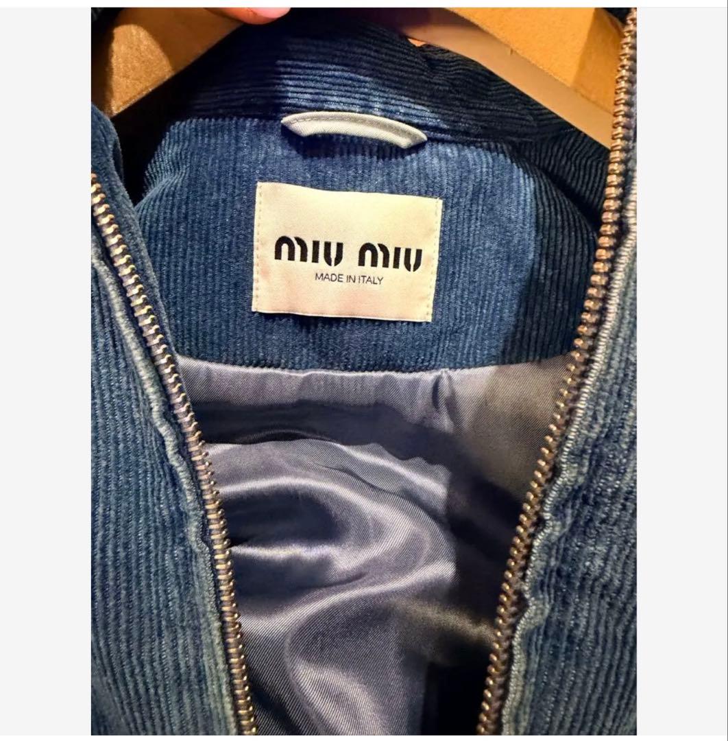 【新品未使用】MIU MIU コーデュロイ ブルゾン ジャンパー　38