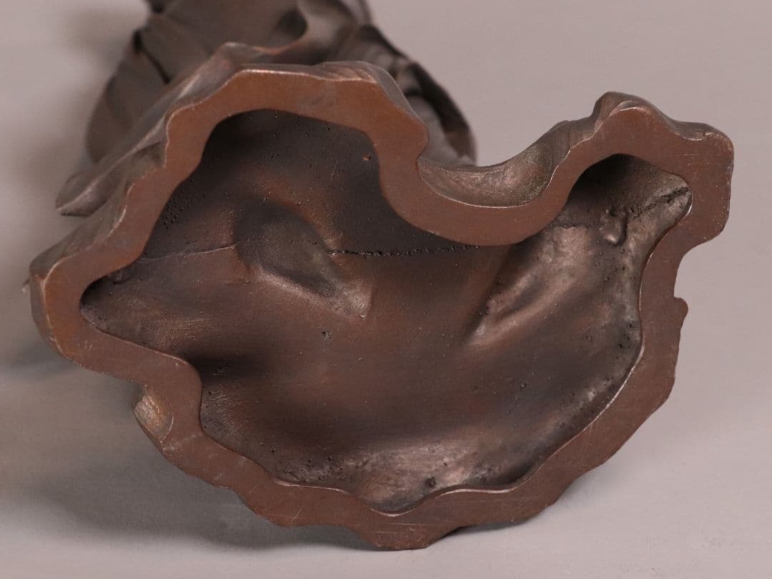 鋳銅製 高村光雲 原型 達磨大師 立像 共箱 置物 銅像 仏像【MA209】