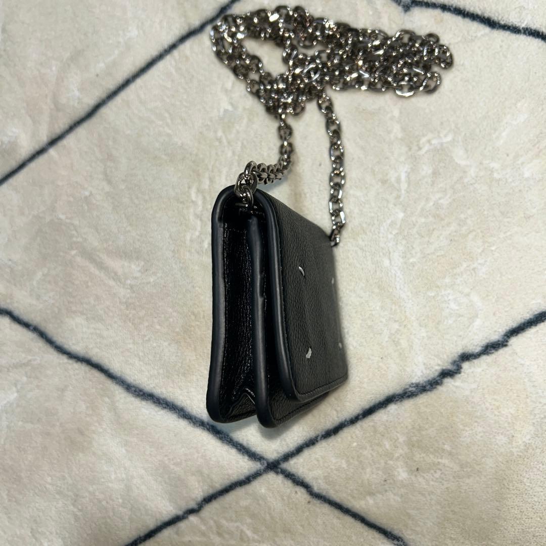 Maison Margiela ブラックレザー ウォレットチェーン