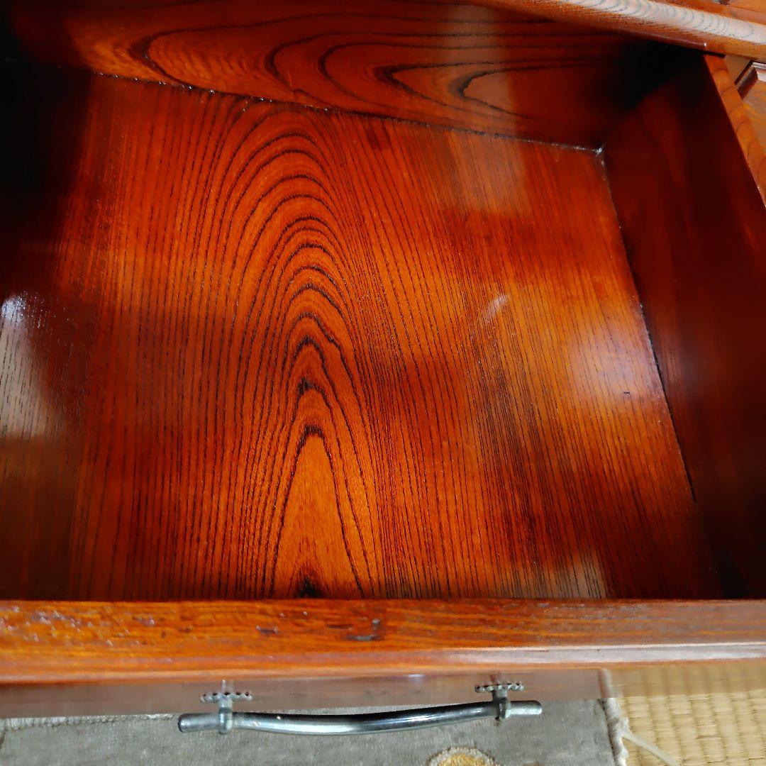 茶箪笥　漆器　木製品　高級家具　アンティーク　木目