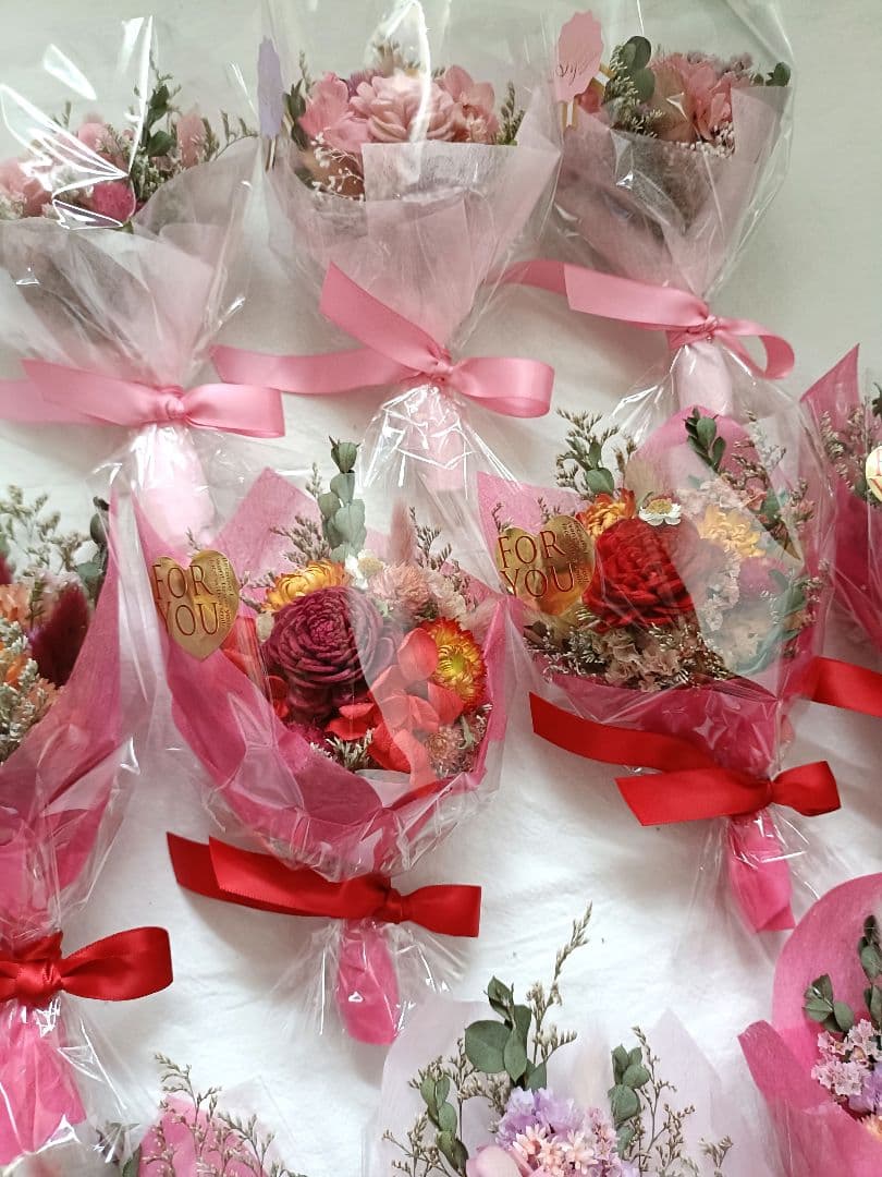 ♡リコページ♡ドライフラワーラッピングブーケ❀大きさいろいろ♡