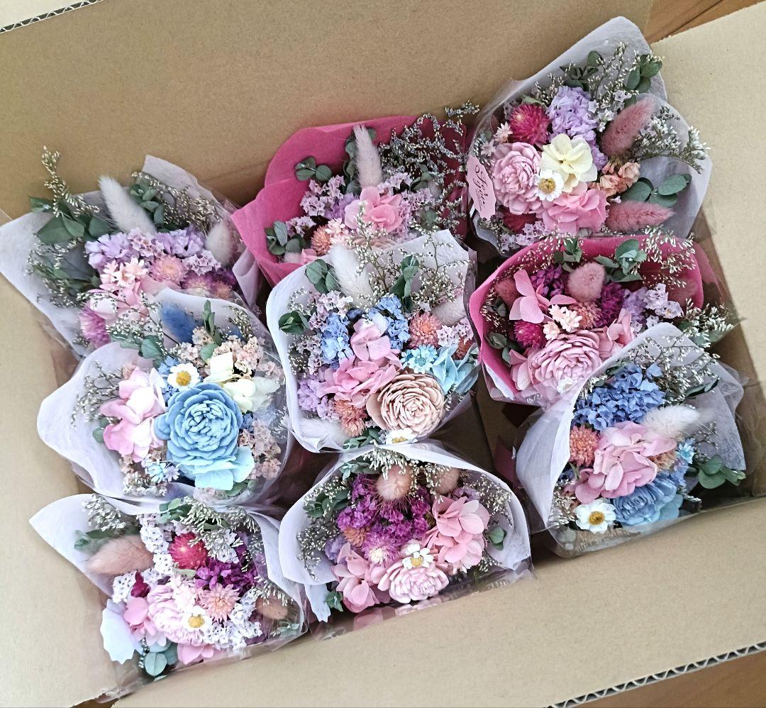 ♡リコページ♡ドライフラワーラッピングブーケ❀大きさいろいろ♡