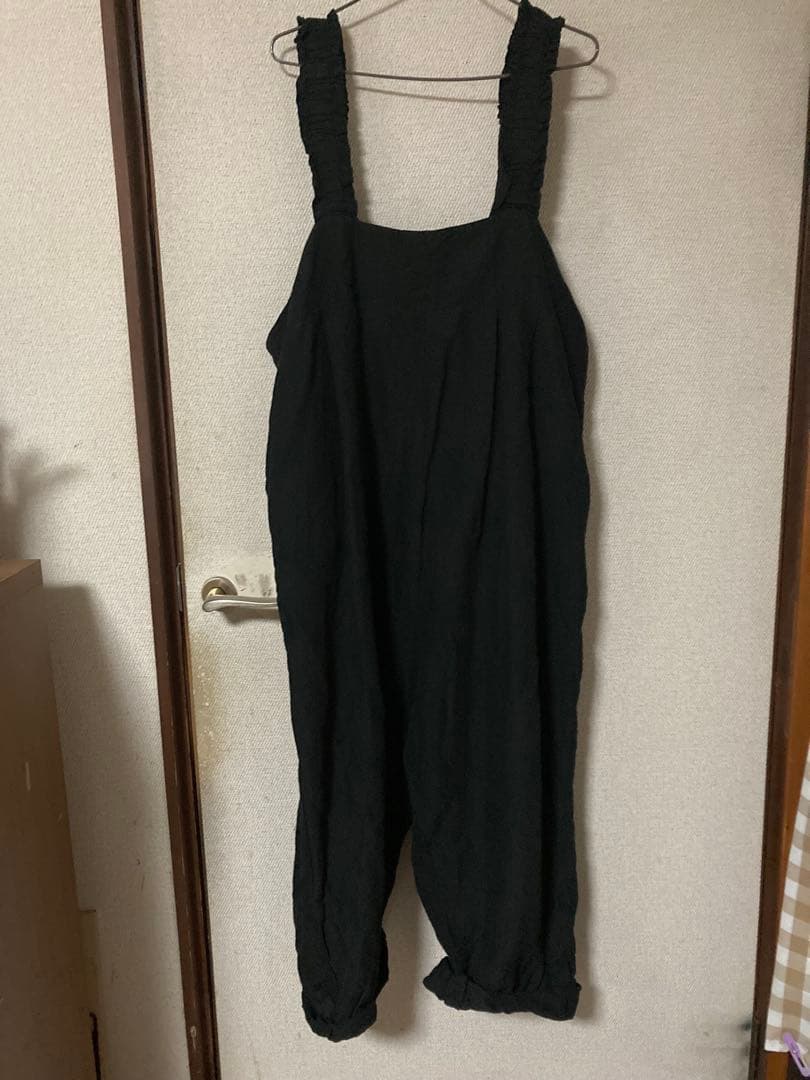 ネストローブコットンリネンフリルストラップパンツ