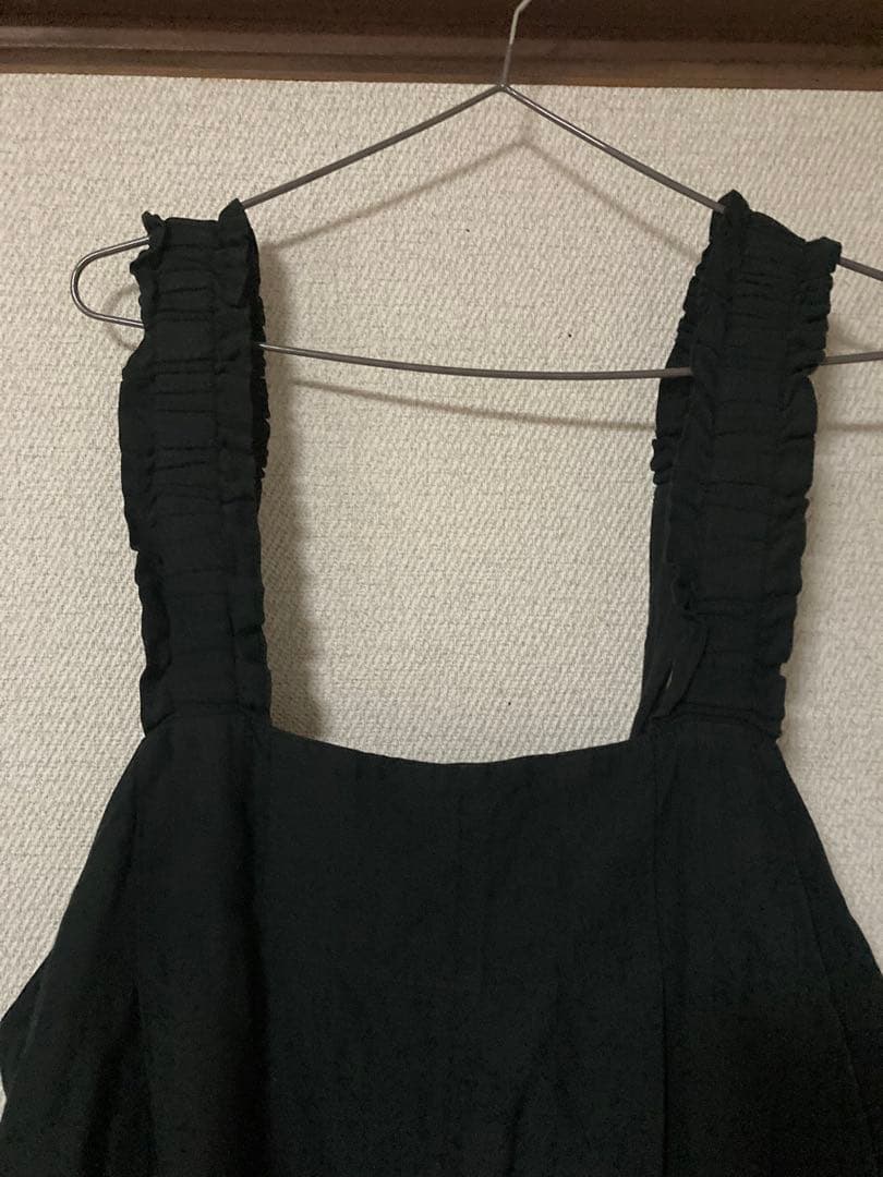 ネストローブコットンリネンフリルストラップパンツ