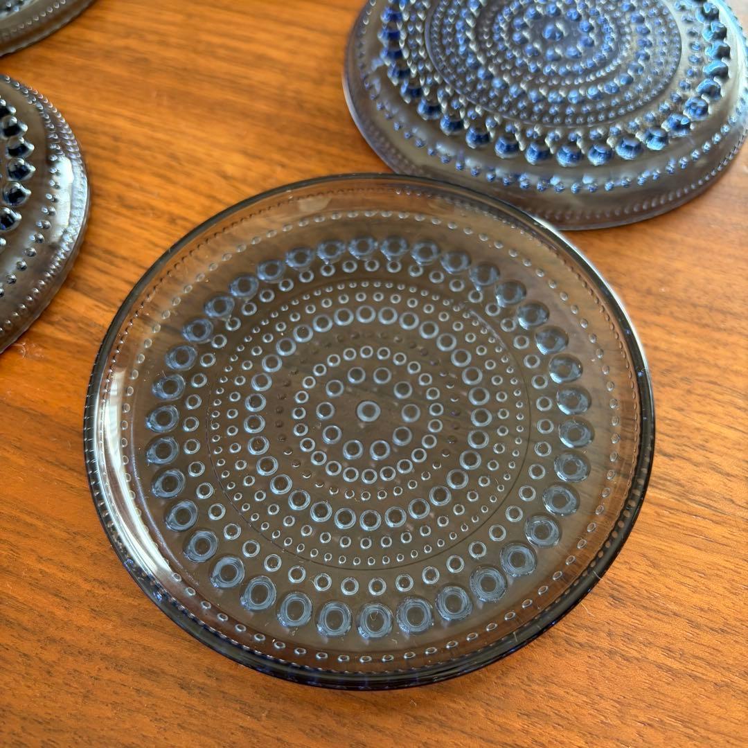イッタラ　カステヘルミ　クリアブルー　10cm　プレート　5枚　小皿