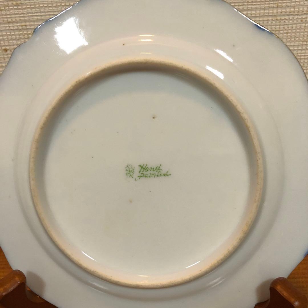 むしむし様　オールドノリタケ 金盛窓絵白鳥　飾皿