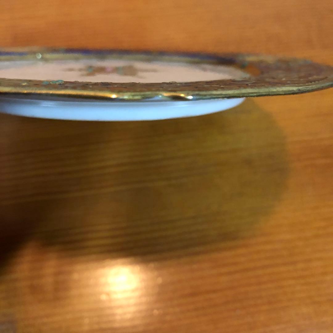 むしむし様　オールドノリタケ 金盛窓絵白鳥　飾皿