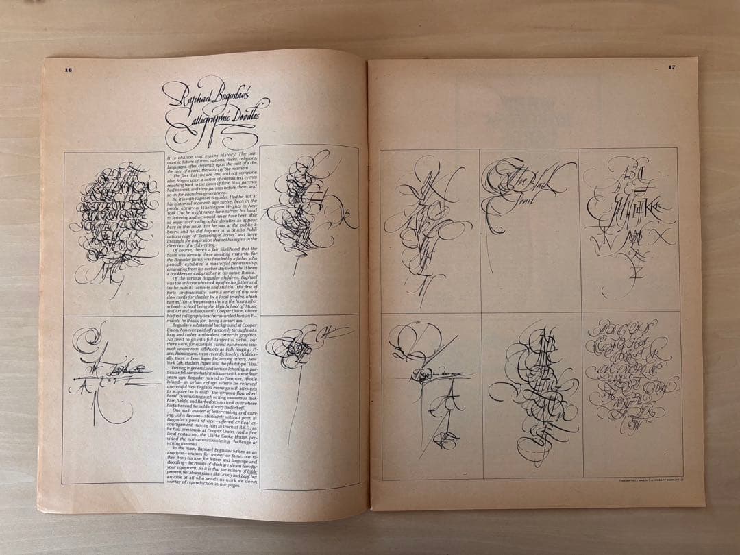 Herb Lubalin ハーブ・ルバーリン　ITC会報誌　オリジナル2冊セット