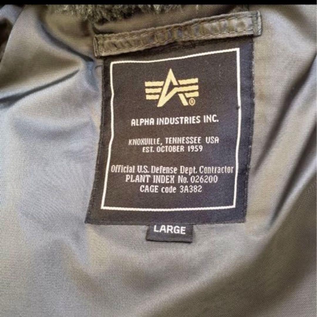 美品 ALPHA N-3Bフライトジャケット レプリカグレー L