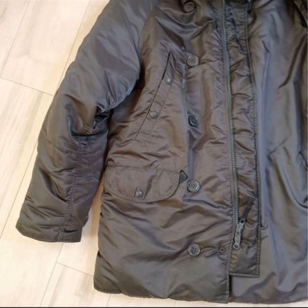 美品 ALPHA N-3Bフライトジャケット レプリカグレー L