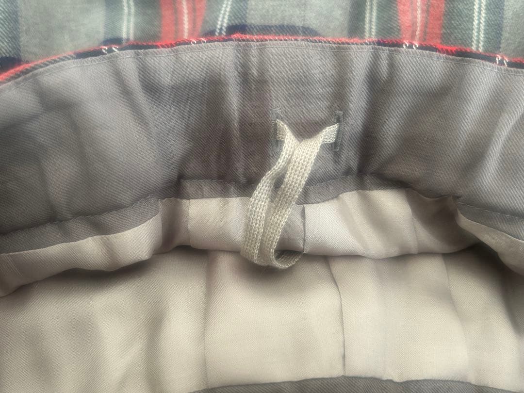 yukiemon 3L チェック スターパンツ グレー