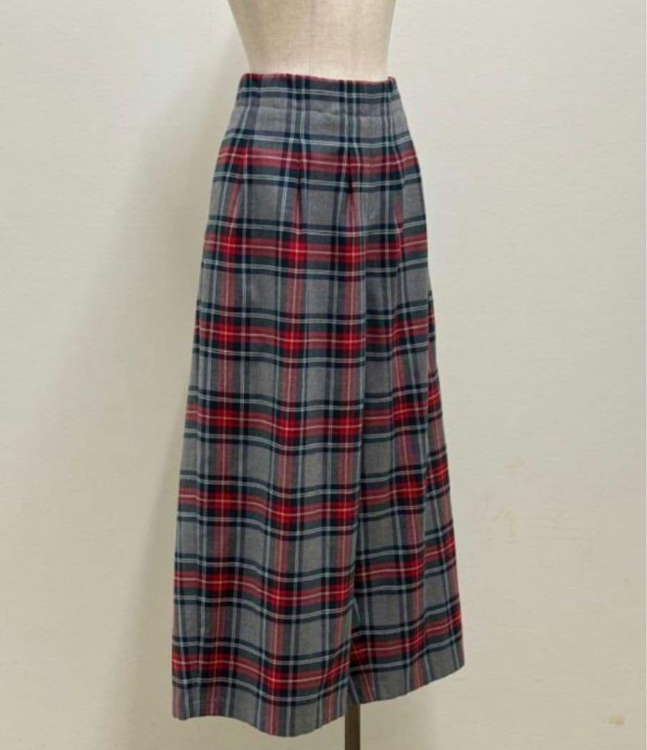 yukiemon 3L チェック スターパンツ グレー