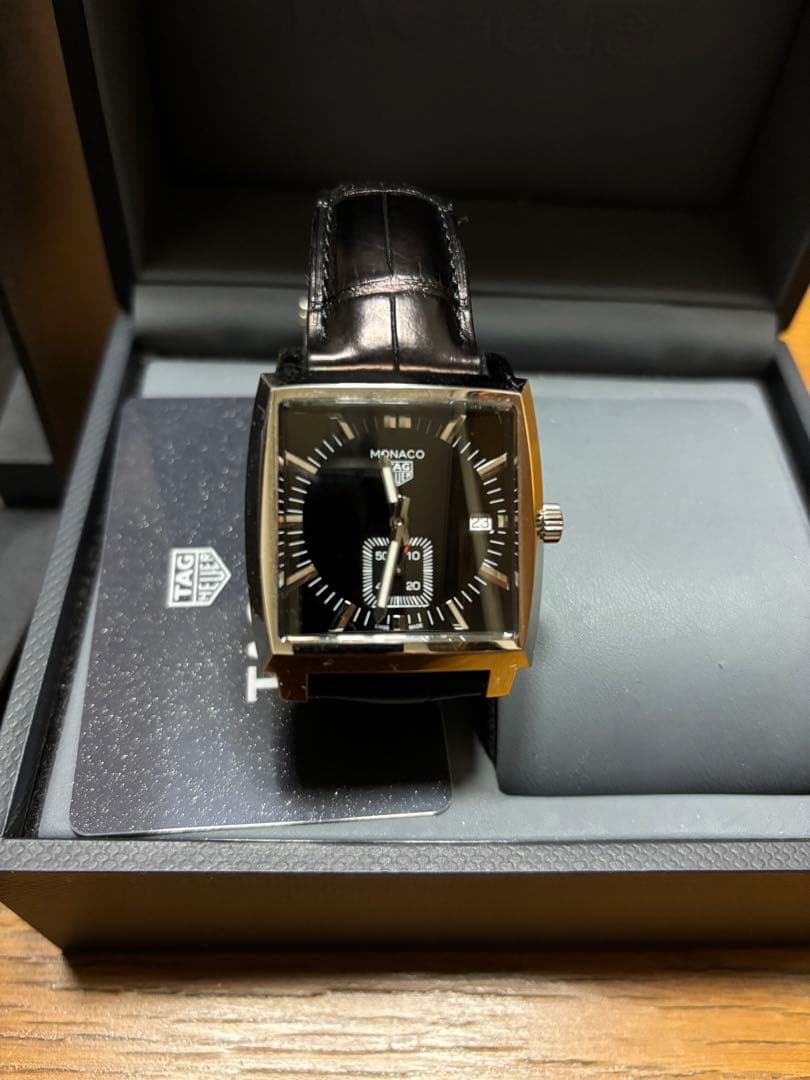 S*S様 TAG Heuer モナコ 黒 レザー
