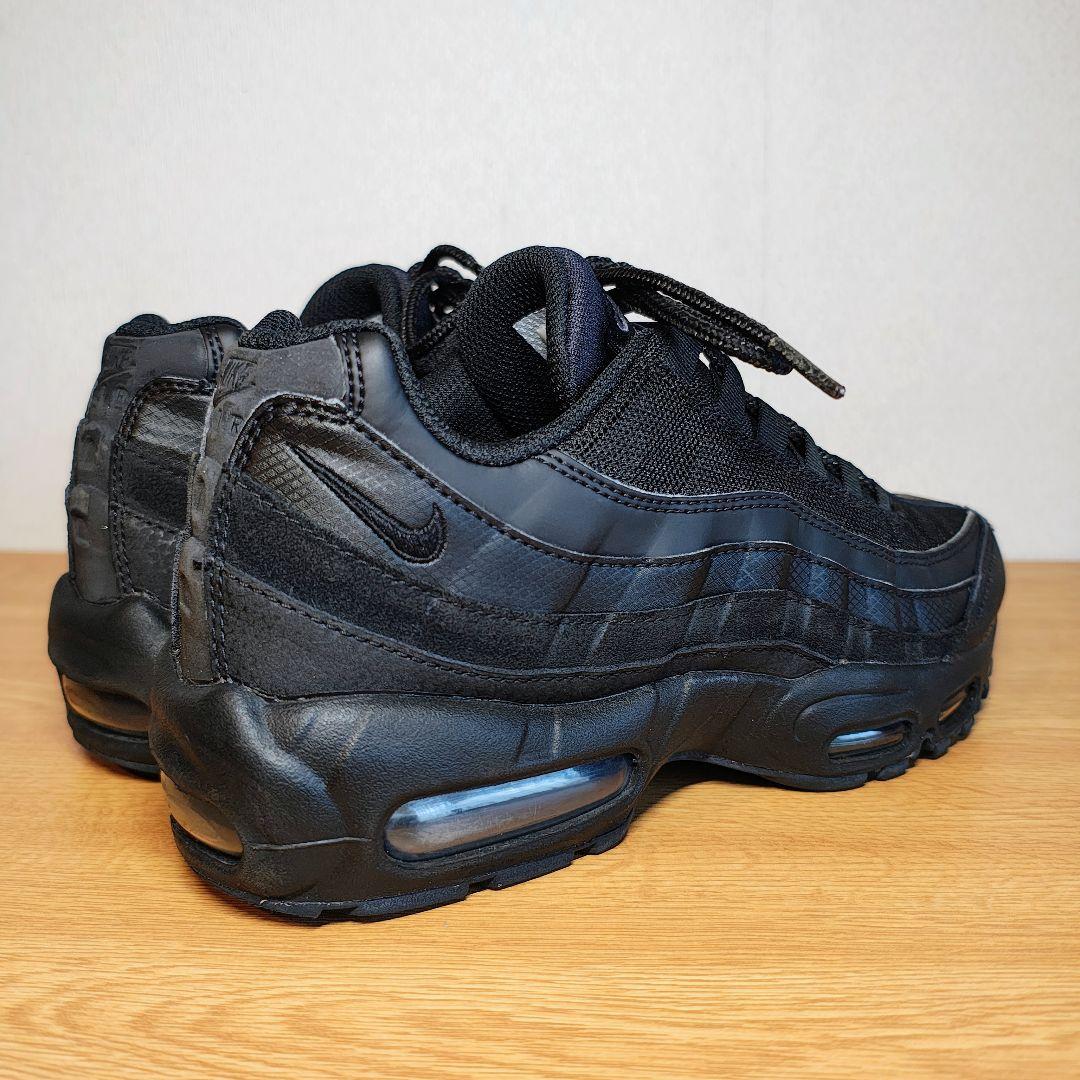 美品 NIKE AIR MAX 95 ES \"ALL BLACK\" 25