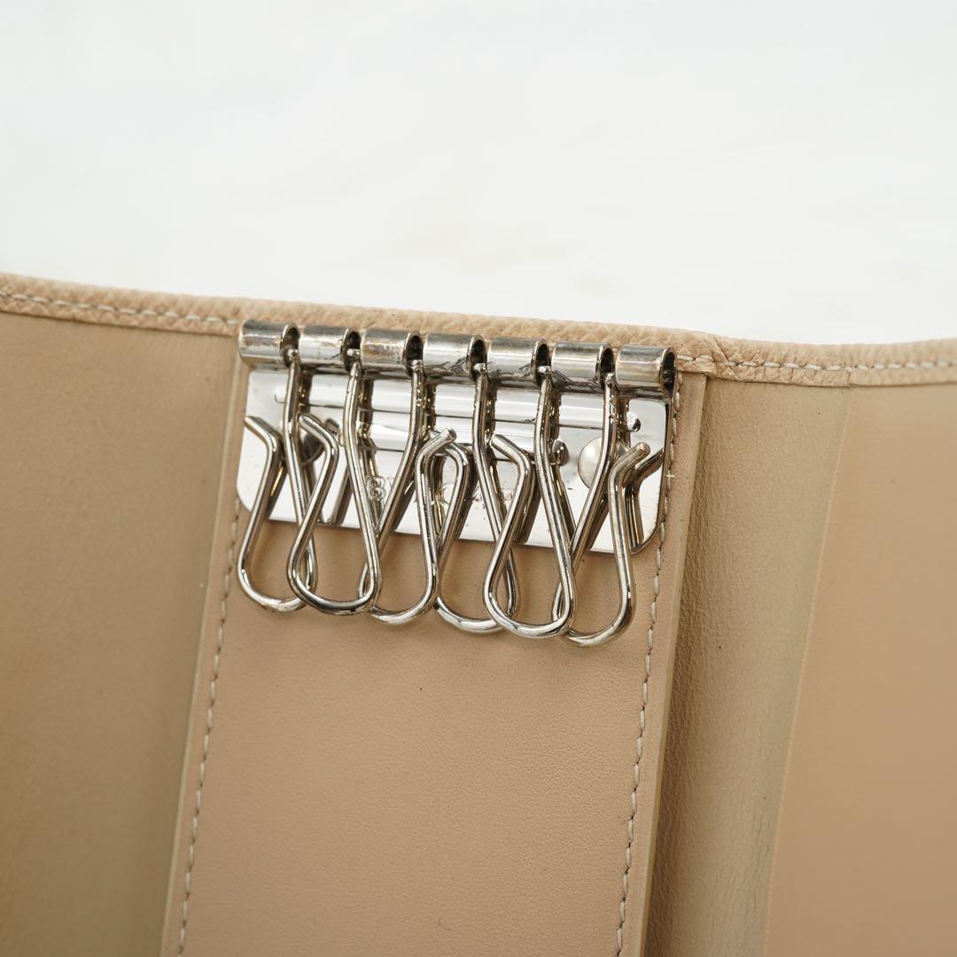 未使用品　箱付き　BVLGARI ブルガリ　キーケース　ビーゼロワン　ベージュ