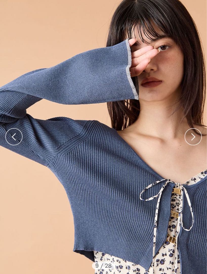 LILY BROWN / ニットカーデセットバリエーションキャミワンピース